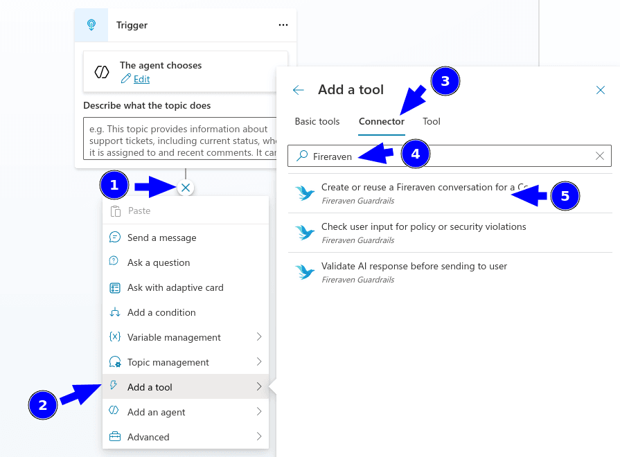 Add tool connector