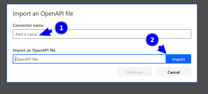 Pick the OpenAPI spec file