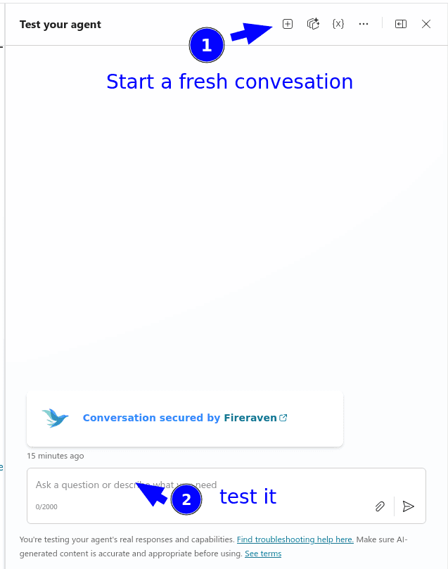 Test your agent